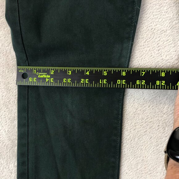 LOFT Womens Pants Size 26/2 Ankle Skinny Casual Classic Green Travel Low Rise - Picture 4 of 11